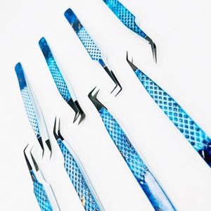 Pince à cils à volume de 45 degrés avec pointe en fibre pour une meilleure adhérence aux cils, pince à cils professionnelle pour extensions de cils, testée à la main - Product Image 6