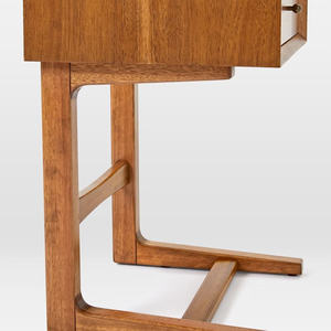 Table de chevet Gajon en teck massif de haute qualité, couleur marron, pour chambre à coucher. - Product Image 4