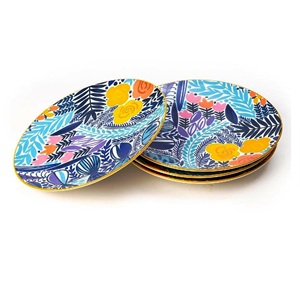 Platos y Tazones de Porcelana Hechos a Mano de 8 Pulgadas, Acabado Brillante, Plato en Stock, Diseño Moderno Pintado a Mano, Vajilla Desechable - Product Image 4