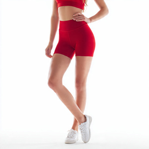 Shorts Deportivos de Compresión para Mujer, 100% Poliéster, Cintura Elástica, Tejido de Punto, para Yoga y Fitness - Product Image 4