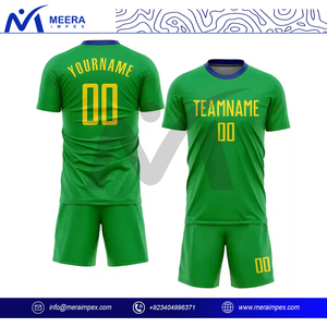 OEM ODM Custom <b>Green</b> Crew Neck Lightweight Soccer Jersey for Men 100% Polyester Fabric Premium Design <b>Green</b> Color Football - Product Image 2