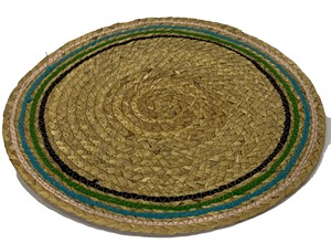 Napperons en jacinthe d'eau faits à la main écologiques | Tapis de table tissés naturels | Napperons personnalisables en gros - Product Image 2