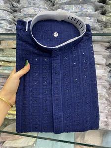 เสื้อเคอร์ตาผ้าเรยอนสำหรับผู้ชายเสื้อสีขาวสำหรับงานแต่งงานและเสื้อผ้าแบบดั้งเดิมสไตล์อินเดียน้ำหนักเบา - Product Image 3