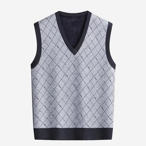 Pulls pour hommes respirants de haute qualité vêtements de luxe pour hommes 2024 nouveau pull pour hommes en pur coton pull couleur unie - Product Image 3