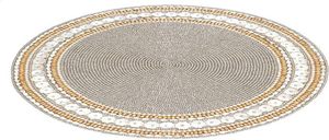 ที่รองจานลูกปัดแก้วทรงกลมทำด้วยมือสำหรับโต๊ะอาหารสไตล์อเมริกันตกแต่งงานแต่งงานงานคริสต์มาสงานเลี้ยงสังสรรค์ในครอบครัว - Product Image 2