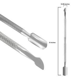 Professional Stainless Steel Cuticle Pushers Durable Double-Ended Easy Handling Balanced Weight Grooming Tool for Precise <b>Nail</b> - Product Image 2