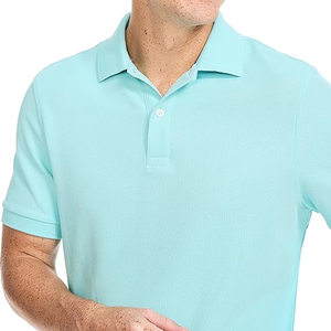 Camiseta de polo de algodón 100% de alta calidad para hombre Patrón sólido cómodo y elegante Personalizable y saludable a precios baratos - Product Image 3