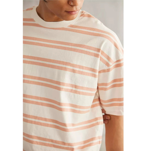 Camiseta de Hombre con Logotipo Personalizado OEM, Corte Holgado, 100% Algodón, Hombros Caídos, Estilo Deportivo Urbano, Calidad Premium - Product Image 4