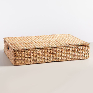 Modern <b>storage</b> <b>box</b> simple design water hyacinth container boxes handwoven <b>lidded</b> basket containers - Product Image 6