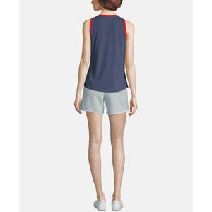 Canotta Basic in Cotone con Scollo a V da Donna Champion Heritage Blu Scuro Taglia XS, Tessuto Lavorato a Maglia Traspirante ed Elastico, Logo Personalizzabile - Product Image 2