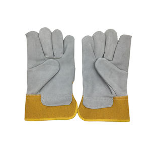 Gants de soudage industriel Gants électriques de soudage antidérapants en cuir véritable Gants longs Protection du poignet Gants de soudage - Product Image 3