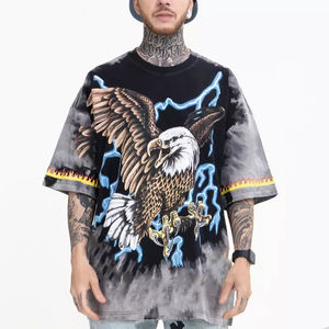 Vente en gros T-shirts personnalisés à impression numérique par sublimation 3D T-shirts graphiques respirants à col montant et anti-rides en vrac - Product Image 2