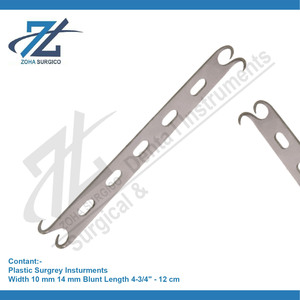 Converse đôi đã kết thúc alar móc 10mm & 14mm chiều rộng 4-3/4 ''12 cm cùn Chiều dài thép không gỉ cơ sở dụng cụ phẫu thuật Pakistan - Product Image 2