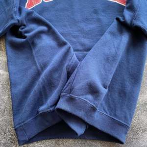 เสื้อฮู้ดพิมพ์ลายพัฟสำหรับผู้ชายเสื้อฮู้ดและสเวตเตอร์สีน้ำเงินชื่อรัสเซลออกแบบได้ตามต้องการ - Product Image 4