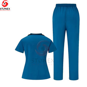 Uniforme de Enfermera Unisex al por Mayor, Uniforme Médico de Hospital, Uniforme de Verano, Tejido de Punto, Alta Calidad, Mejor Diseño 2025 - Product Image 2