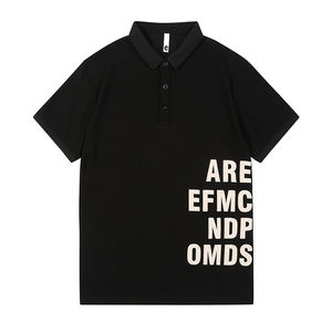 Venta al por mayor OEM hombres Casual para Polo Verano de manga corta logotipo personalizado antiarrugas estilo europeo americano sólido camiseta - Product Image 6