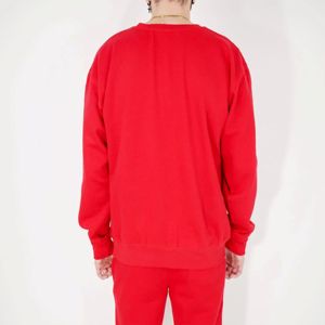 Chándal de cuello redondo de mezcla pesada para hombre: conjunto de dos piezas cálido y cómodo para ropa informal, descanso y actividades al aire libre - Product Image 3