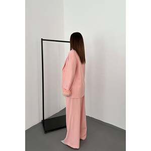 Powder Fur Cuff Jacket & Trousers <b>Set</b> - Powder - Product Image 5