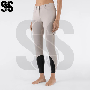 Pantalones de Equitación para Mujer, Transpirables, de Poliéster/Spandex, Elásticos, Duraderos, Cómodos, Corte Regular, Colores Personalizados - Product Image 2