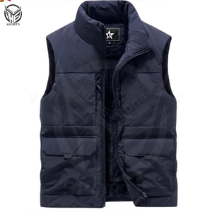 Chaleco Acolchado de Invierno para Hombre, con Cierre, 100% Poliéster, Ecológico, Cortavientos, de Secado Rápido - Product Image 1