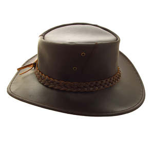 High Quality Vintage <b>Cowboy</b> Leather <b>Hats</b> Unique Stylish New Arrival for Summer/Winter Outdoor Use Custom Size Unisex - Product Image 4