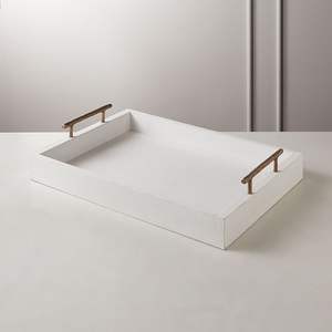 Console en marbre encadrée en métal avec couvercle en laiton Plateau de boîtes de conserve Blocs de luxe en marbre doré Design créatif - Product Image 6