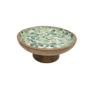 Support à gâteau rond en bois naturel en gros, support à gâteau à un étage, plateau de service, table pour restaurants - Product Image 1