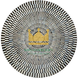 Table basse en bois d'incrustation de nacre faite à la main du Vietnam élégante conception moderne avec la caractéristique décorative - Product Image 4