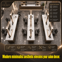 Meubles de salon, chaise de salon de coiffure, présentoir LED, mobilier d'extérieur, présentoir à parfums, vitrine, présentoir personnalisé pour maquillage et ongles