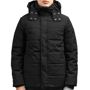 Veste d'hiver matelassée pour homme à capuche, imperméable, coupe-vent, chaude, rembourrage matelassé, streetwear pour l'extérieur, OEM ODM en gros - Product Image 1