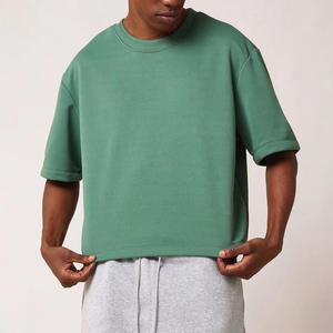 Custom Screen Print Sprayed O Neck <b>Half</b> <b>Sleeve</b> Cotton Blend <b>T</b> <b>Shirt</b> Premium Quality Crop <b>T</b> <b>Shirt</b> For Streetwear OEM - Product Image 1