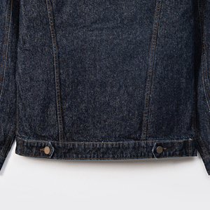 Veste en jean personnalisable pour homme, bleu vintage, coton, hiver, enduite, taille XS disponible, vente en gros, vêtements d'extérieur - Product Image 5