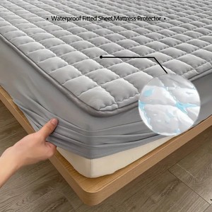 <span class=keywords><strong>Protège</strong></span>-<span class=keywords><strong>matelas</strong></span> <span class=keywords><strong>imperméable</strong></span> de luxe pour la maison, design matelassé tissé, doux, respirant, <span class=keywords><strong>en</strong></span> polyester, durable, facile d'entretien pour l'hôpital - Product Image 4