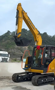 Mini pelle Liugong 9075F avec ligne de marteau 7.5Ton Mini pelle sur chenilles hydraulique EarthMoving rétrocaveuse garantie d'un an - Product Image 4