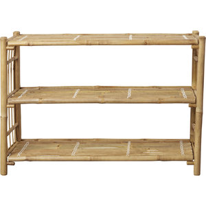 Bibliothèque Etagere en bambou de style industriel Cabinet en MDF pour le rangement à domicile-pour la chambre à coucher, le salon, la maison et le bureau - Product Image 6