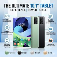 Tablet Educativa de 10.1 Pulgadas, Android 14, Octa Core, Doble SIM, Llamadas 3G, 6GB RAM, 64GB ROM, para Oficina, Estudio y Entretenimiento