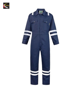 Haute qualité unisexe à manches longues imperméable coton Action dos combinaison fermeture éclair poches mécanicien uniforme réfléchissant vêtements de sécurité - Product Image 1