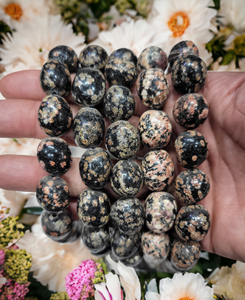 Superbe peau de serpent de guérison Jasper Tumble Bracelets Round Gemstone Hand Beaded Nugget Bracelet du meilleur fournisseur - Product Image 3