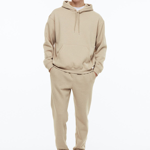 500 GSM 100% algodón liso esencial Sudadera con capucha para hombre peso pesado sudadera de gran tamaño hombres sudadera recortada con capucha hombres - Product Image 4
