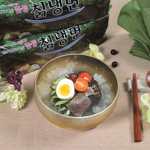 Kumsung บะหมี่เย็นแช่แข็งแบบเกาหลีเส้นก๋วยเตี๋ยวเย็น, บะหมี่เย็นแบบเกาหลีแท้แคลอรี่ต่ำสดชื่นง่ายต่อการเตรียมอาหาร - Product Image 1