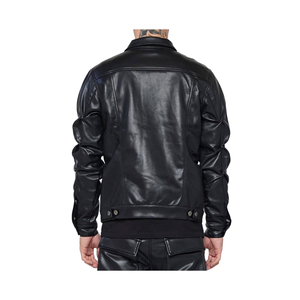 Men's Biker <b>Leather</b> <b>Jackets</b> in Black Color Genuine <b>Leather</b> Made Full Sleeves Stylish Outdoor <b>Winter</b> <b>Leather</b> <b>Jackets</b> - Product Image 3