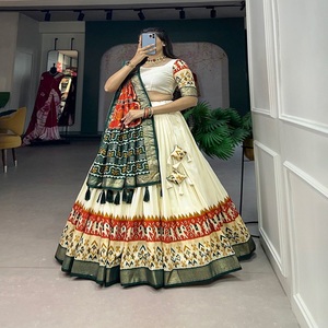 Lehenga choli โดย fabzone พิมพ์ลายผ้า tussar Silk patola ล่าสุด - Product Image 4