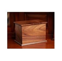 Urne funéraire en bois de palissandre de qualité supérieure, sculptée à la main avec motifs floraux, exquise et élégante, pour rangement, précieuse, vase de mariage pour sol/mur