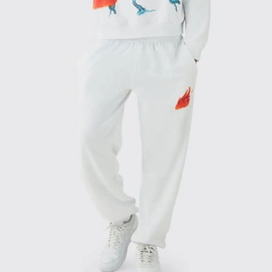 Chándal de gran tamaño para hombre de fabricante de ropa al por mayor en lote, conjunto de chándal de gran tamaño de algodón polar con logotipo personalizado - Product Image 4