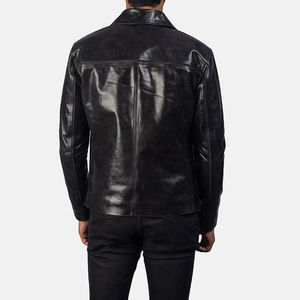 Veste en cuir de vachette de qualité supérieure pour hommes, veste en cuir PU conçue à la mode, vêtements pour hommes de haute qualité, nouvelle collection - Product Image 5