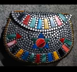 Pochette en mosaïque faite à la main, pochette en mosaïque pour femmes, pochette en mosaïque de créateur, pochette en mosaïque de luxe à bas prix - Product Image 1