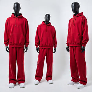 Ensemble de survêtement d'hiver avec logo personnalisé imprimé, survêtement à capuche en 2 pièces, 100% coton, tenue d'entraînement, pantalon de survêtement pour la salle de sport et le fitness - Product Image 5