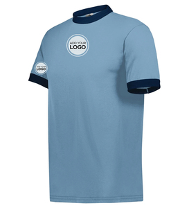 Ringer Tee Solid Pattern <b>Wholesale</b> Bulk T Shirts Ringer T Shirt Manufacturer - Product Image 3
