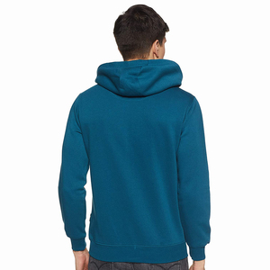 Sudadera con capucha y cremallera de longitud completa para hombre personalizada con estampado de hojaldre bordado, chándal con cordón y bolsillo de canguro, proveedor - Product Image 2