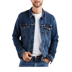 Chaqueta de Mezclilla Gruesa con Forro Polar para Hombre, Talla Grande, de Alta Calidad, para Exportación - Product Image 1